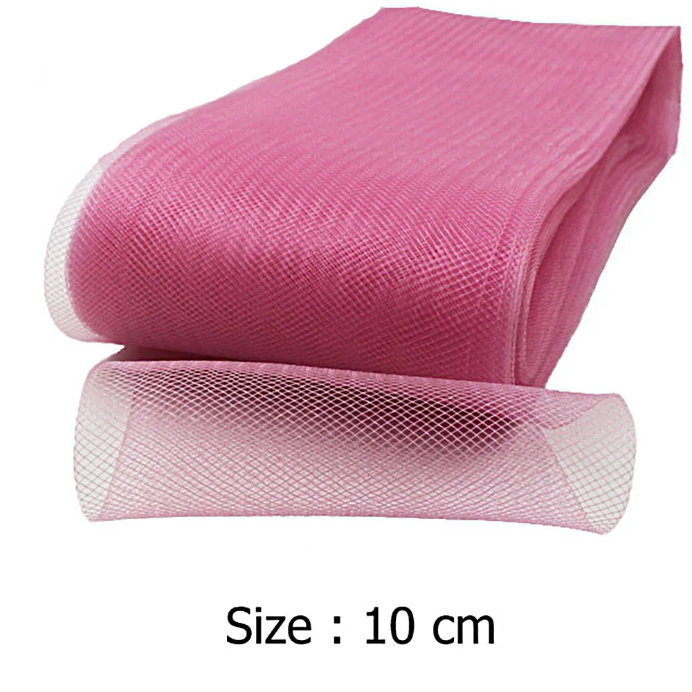 Soft Polyester Horsehair Mesh Braid Ribbon Plain Veiling Crin Braid For Flexible Sinamay Millinery Hat Trim view 2