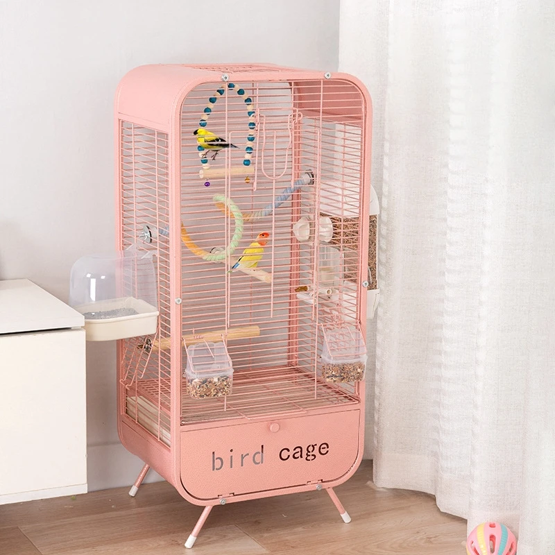 

Decorative Indoor Metal Bird House Cage for Finches and Canaries