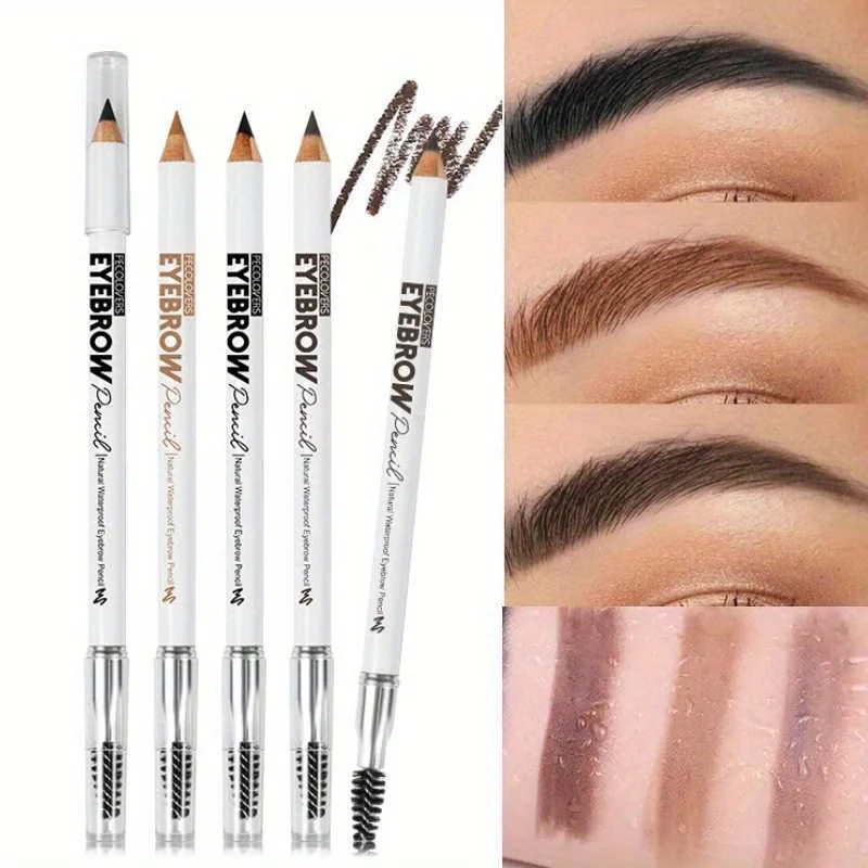 1 pçs lápis de sobrancelha à prova dwaterproof água 3 cores caneta de sobrancelha para mulheres beleza cosméticos lápis de sobrancelha ferramenta cosmética