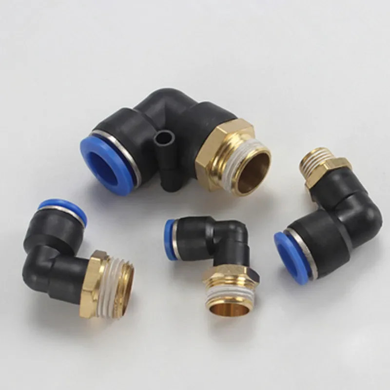 PL pneumatic connector pipe fitting 4mm-12mm hose OD 1/8 