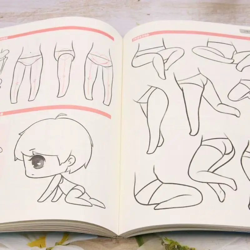 Introducción a lindas nuevas técnicas de cómic, edición de personajes Q