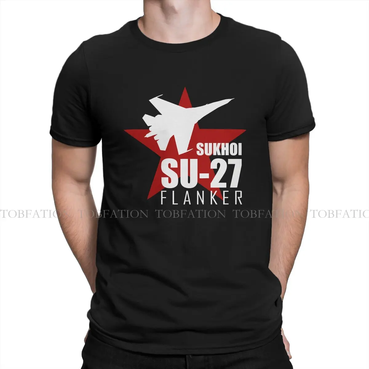 SU-27 Flanker Unique TShirt Russian USSR CCCP Leisure T Shirt Summer T-shirt For Men Women