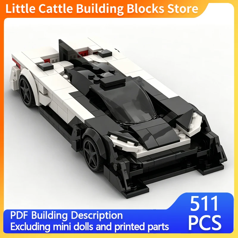 Speed Racing Car Model MOC Building Bricks Super Sports Concept Car Modular Technology Gifts Holiday Assemble Children Toys Suit