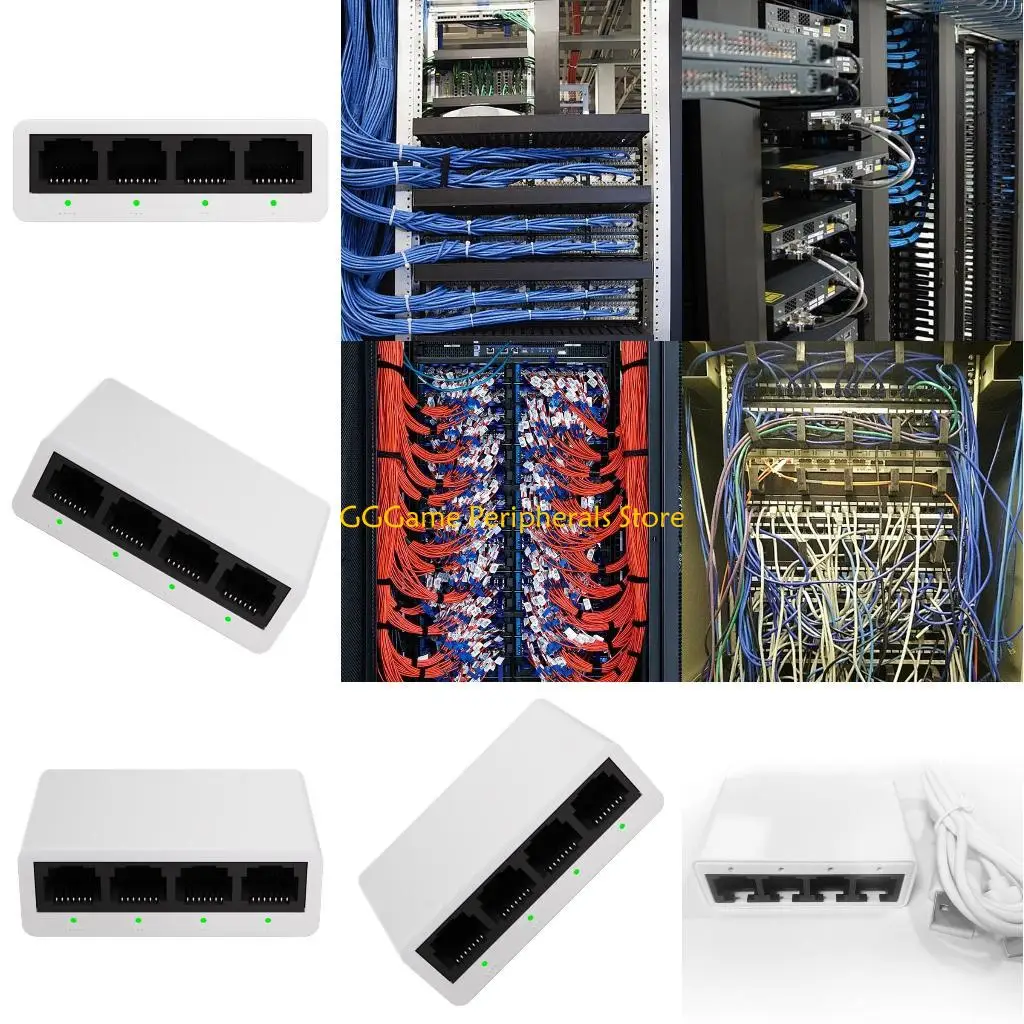 U55B إيثرنت كثيف يغير 4 منافذ ويشغل نقل بيانات موفر للطاقة