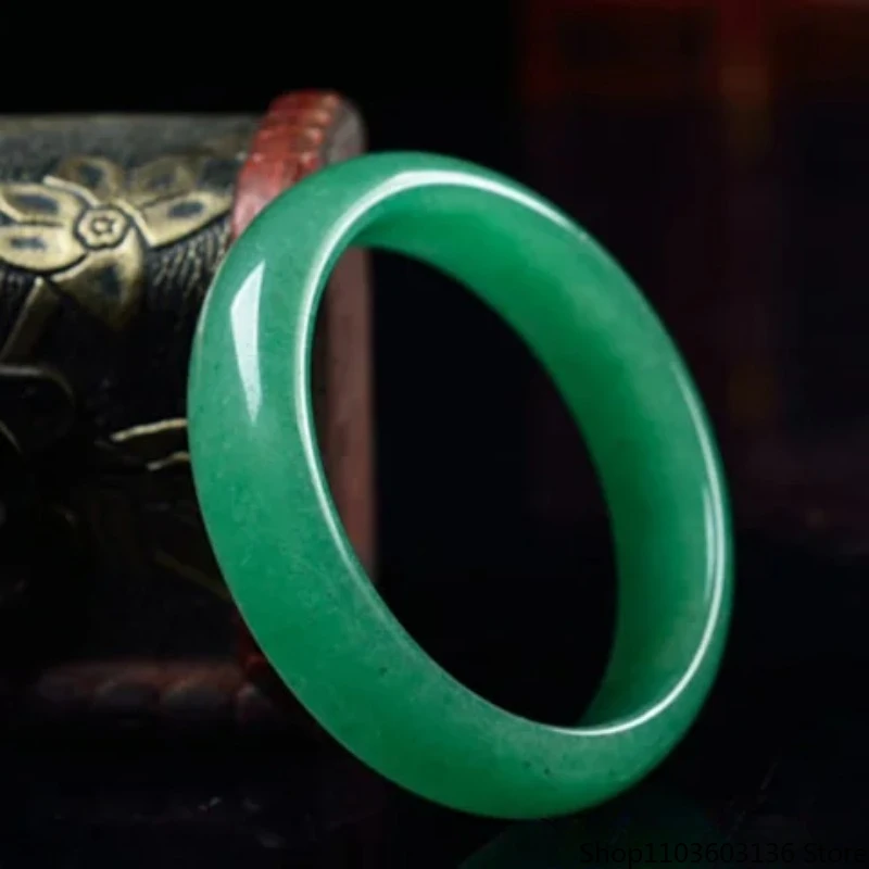 

Genuine Natural Jade Dongling Jade Bracelet with Certificate Womens Bracelet Jade Jewelry Bangle Green