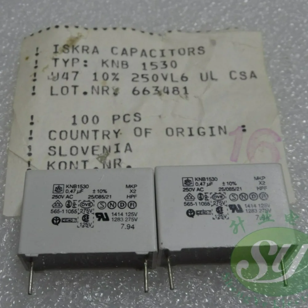 5pcs/lot KNB1530 0.47uf 250vAC 470nf u47 474 Brand New 22mm Film Capacitor