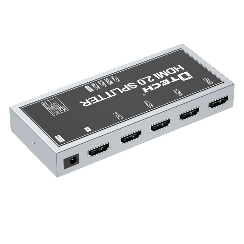 DTECH HDMI Splitter 1x4 4 Port HDMI 2.0 4K60Hz 18Gbps HDR CEC für PS4 Laptop
