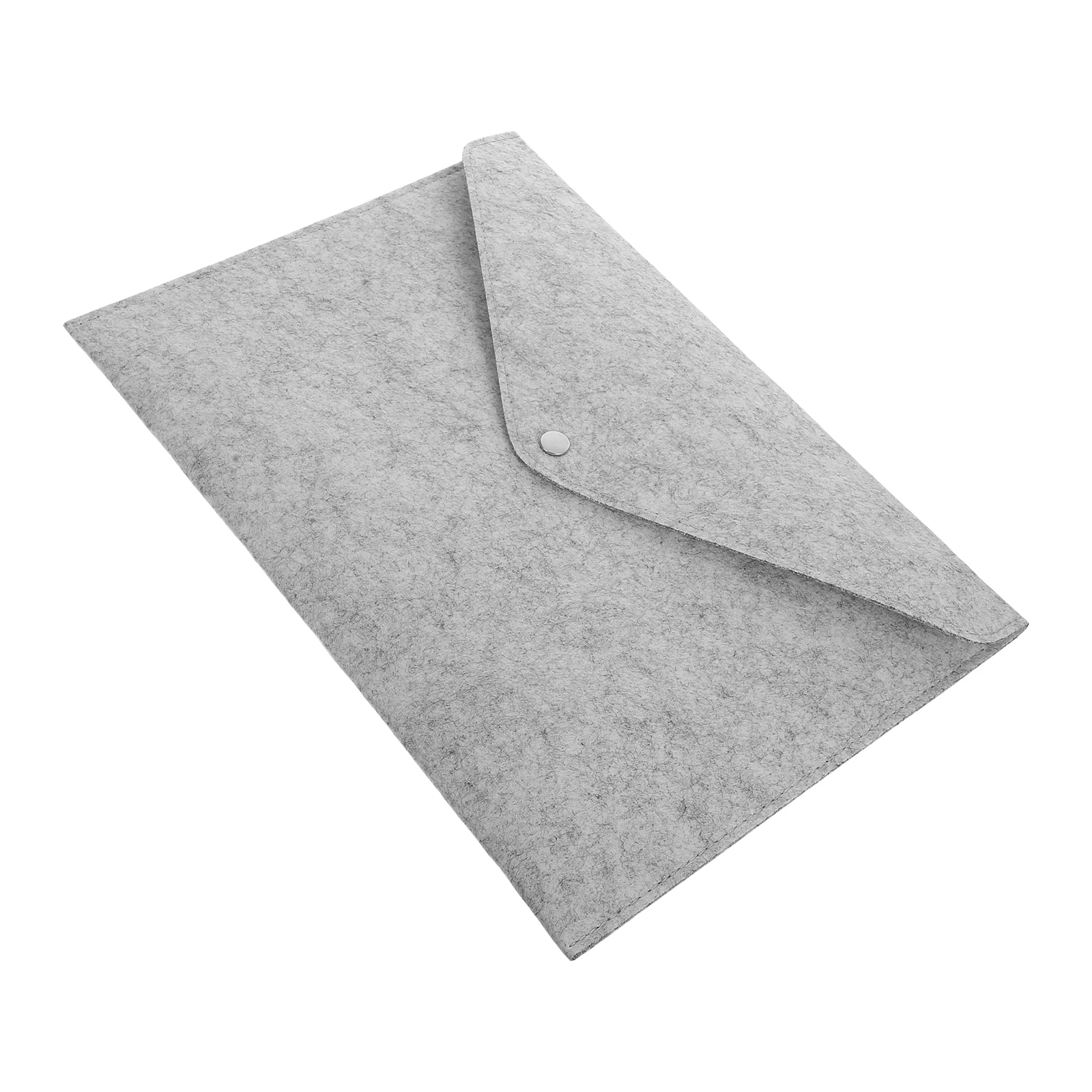 

Felt File Folders A4 Size 34X25X0.5Cm Paper Organizer With Button Document Carrier Bag Light Dark Grey Office School Business