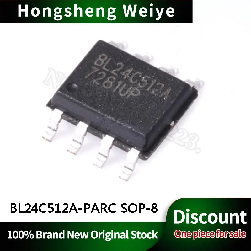 10Pcs New Original BL24C512A-PARC BL24C512A SMD SOP-8 genuine 512KB EEPROM memory IC 24C512 IC Chip DISCOUNT In Stock