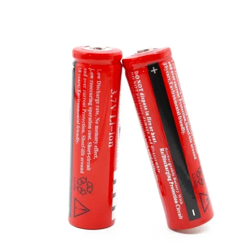 3.7V rechargeable liion battery for Led flashlight Torch litio batteryVoor Led Zaklamp Of Elektronische