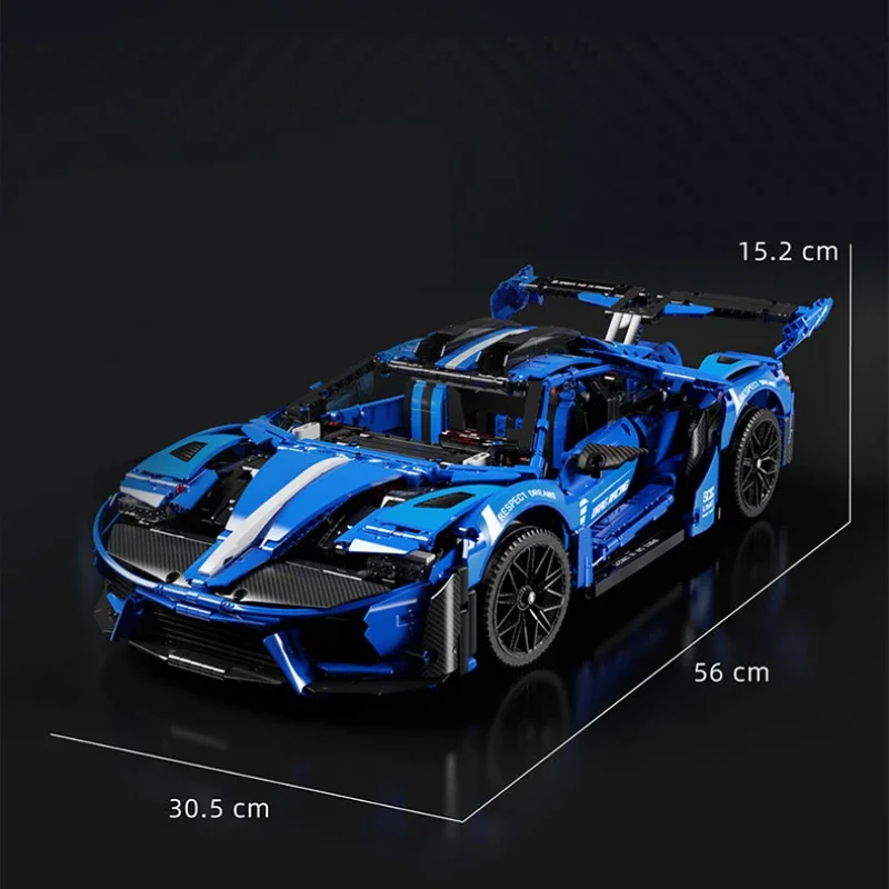 New MY88016 Concept Supercar High Tech LE GT Scale 1:8 MOC Car Model Building Blocks Puzzle Toys For Adult Kids Christmas Gifts