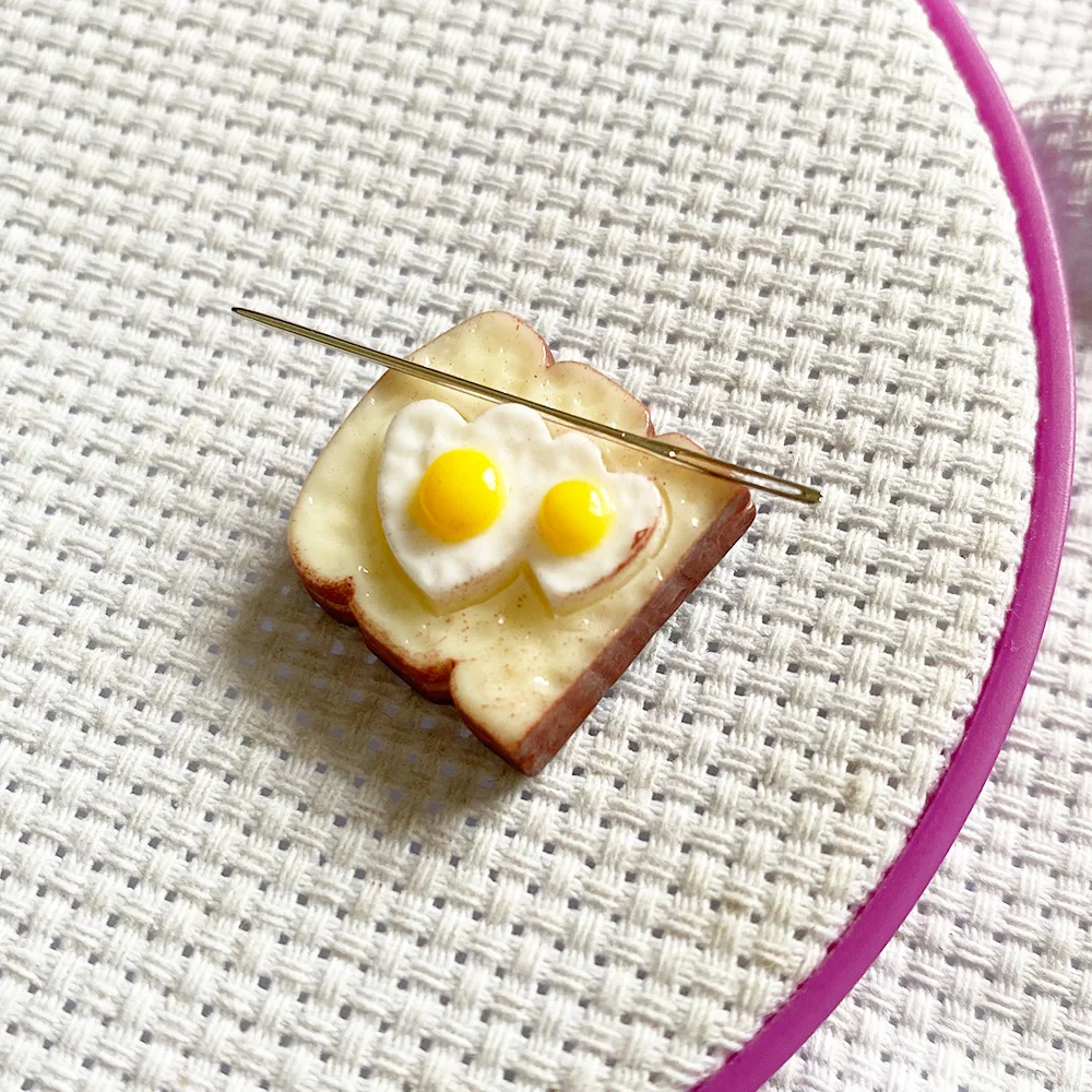 Heart Poached Egg Magnetic Needle Minder Magnetic for Embroidery Cross Stitch