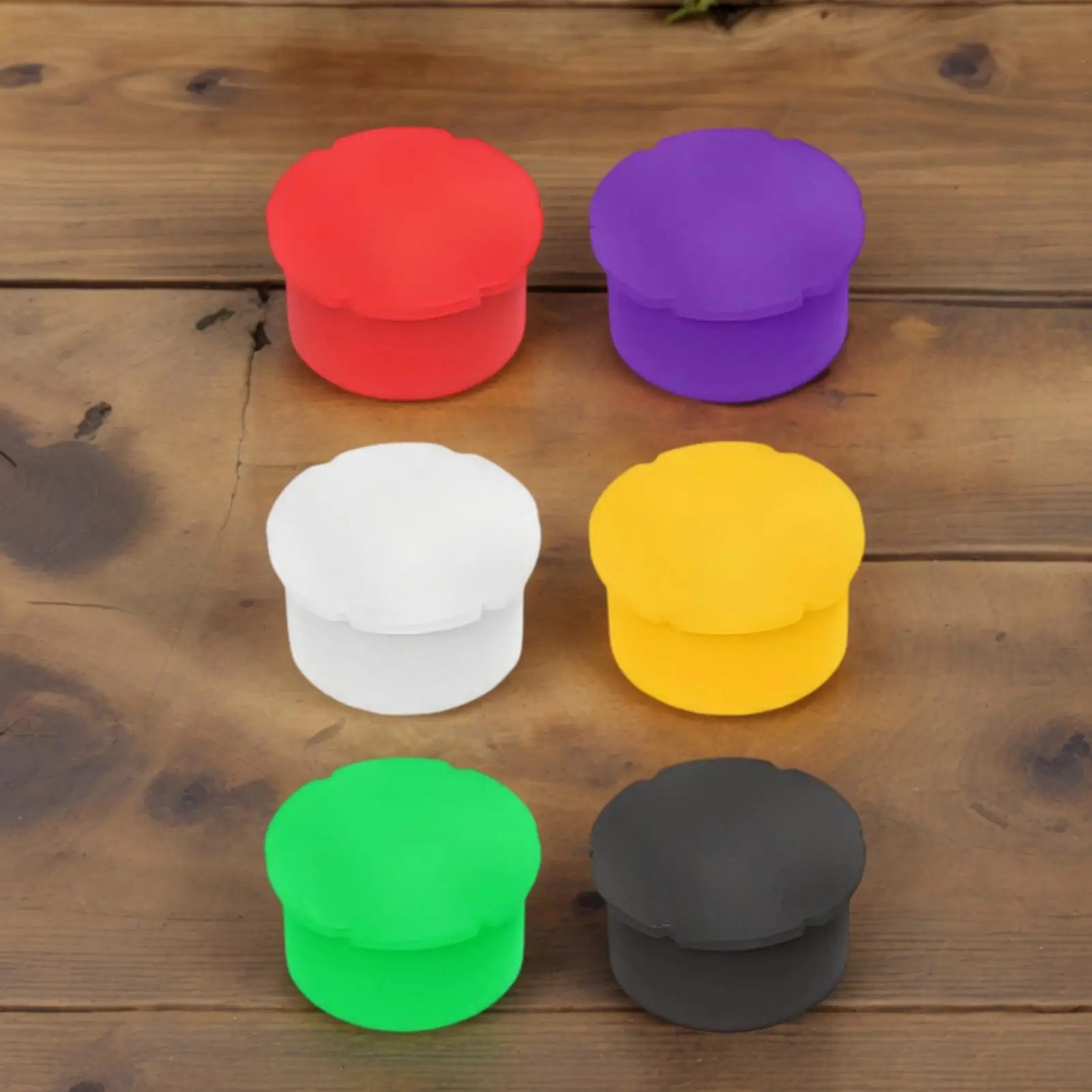 Vial Caps 6 Piece Easy To Clean Labware Lids Caps For Glass Vials For Lids Quick Organization Identification Industrial