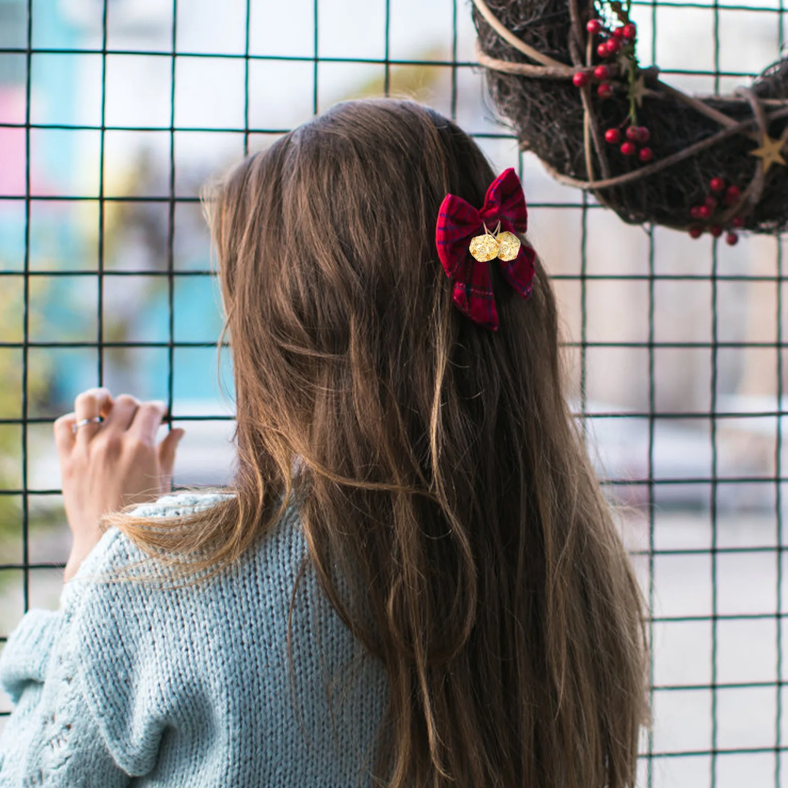 

100Pcs Headpiece Bells Iron Vintage Hollow Out Decorative for DIY Crafts Party Wedding Christmas Home Decor Hanging Ornaments