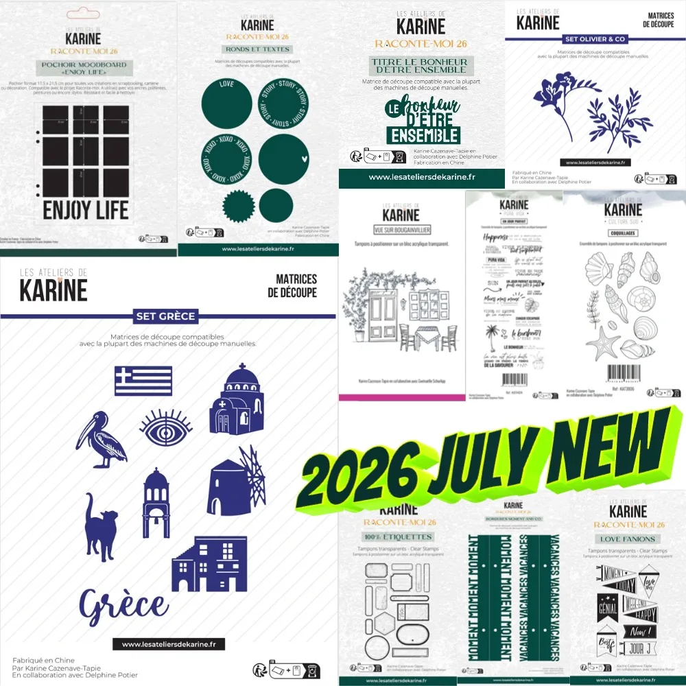 2026 New Cutting Dies & Stamps & Stencil Scrapbook Diary Decoration Stencil Embossing Template DIY Greeting Card Handmade