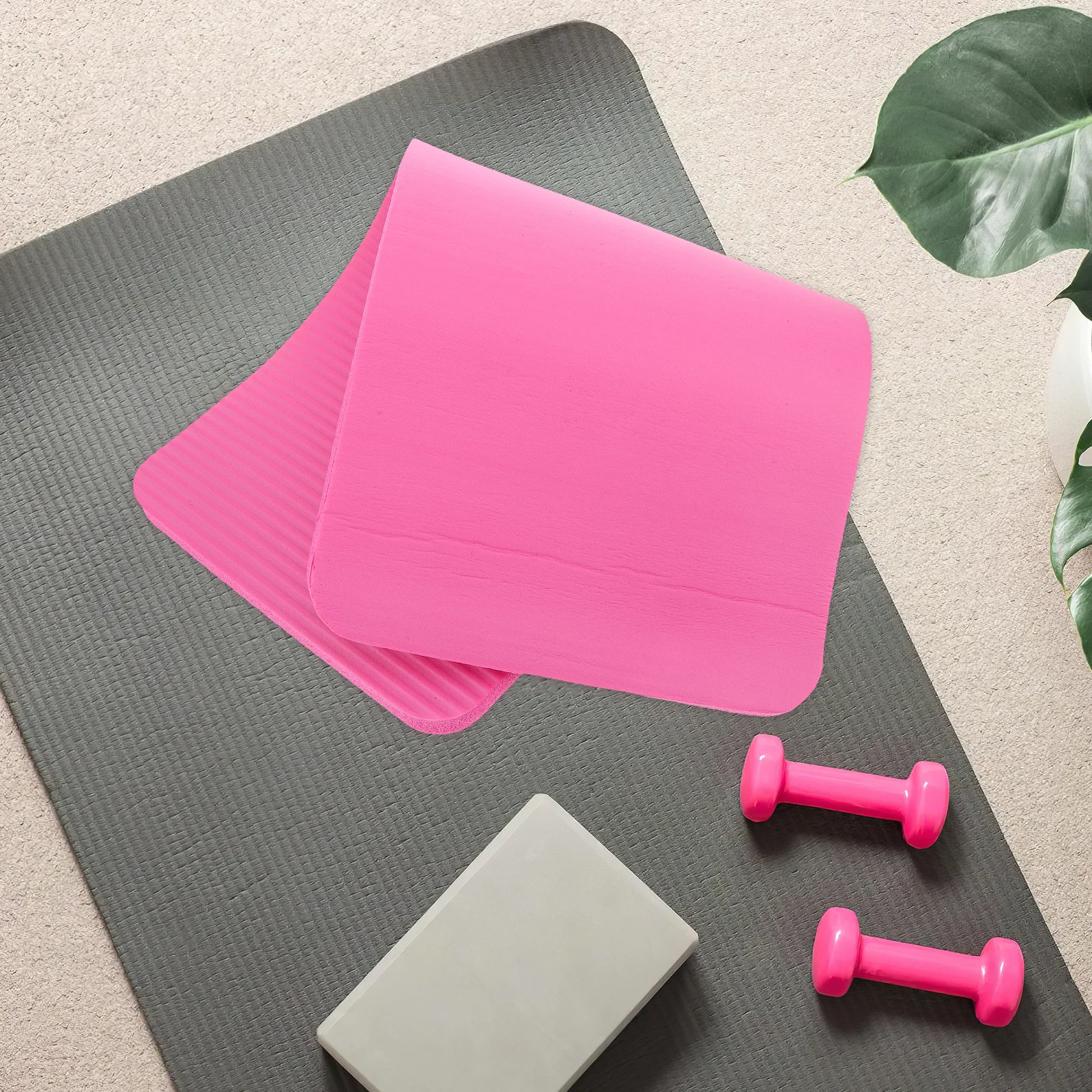 حصيرة عجلة Ab خفيفة الوزن محمولة لدعم الكوع اللوحي غير قابلة للانزلاق لليوجا والبيلاتس والتمارين المنزلية واللياقة البدنية وسجادة الركوع #1