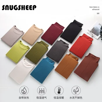 คุณภาพสูง T เสื้อแขนยาวผู้หญิงเสื้อผ้าสตรี Tops เกาหลีแฟชั่นสีเขียวเสื้อยืด Tee เสื้อ2023สีน้ำตาลเสื้อผ้า