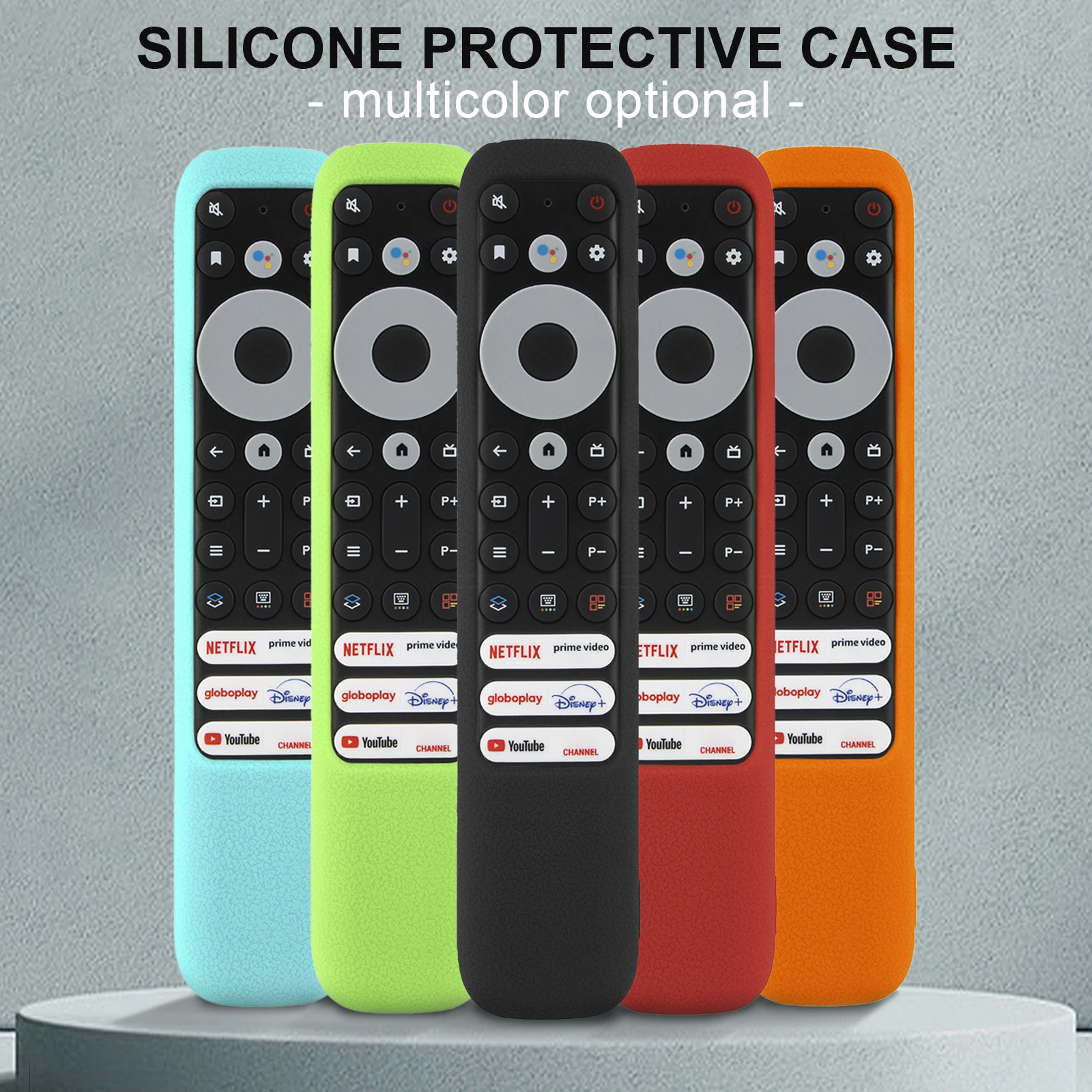 Skin-friendly Remote Control Cover For TCL RC902V FMR1 FMR2 FMR4 TV Anti-Slip Shockproof Protective Silicone Case with Lanyard