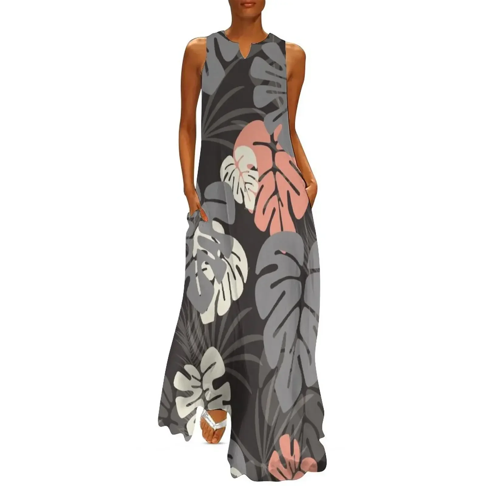 

Tropical pattern 054 Long Dress women's evening dresses party dresses woman Evening gown luxury dress Dress