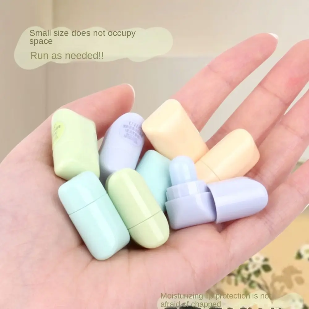 Moisturizing Mini Lip Balm Nourishing Waterproof Hydrating Lip Gloss Fade Lip Lines Water Replenishment Refreshing Tea Lipstick