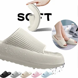 Zapatillas de baño antideslizantes para hombres y mujeres, chanclas suaves de verano, deslizadores de almohada, plataforma de piscina, zapatos de ducha para I