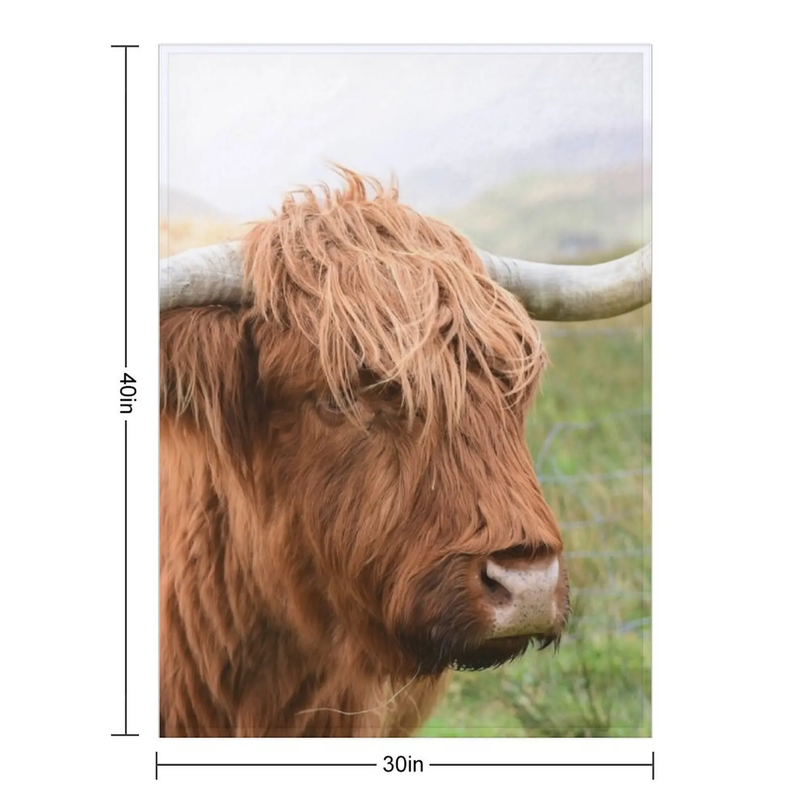 My, what big horns you have Throw Blanket Hair Kid'S blankets and throws Moving Thermal Soft Big Blankets