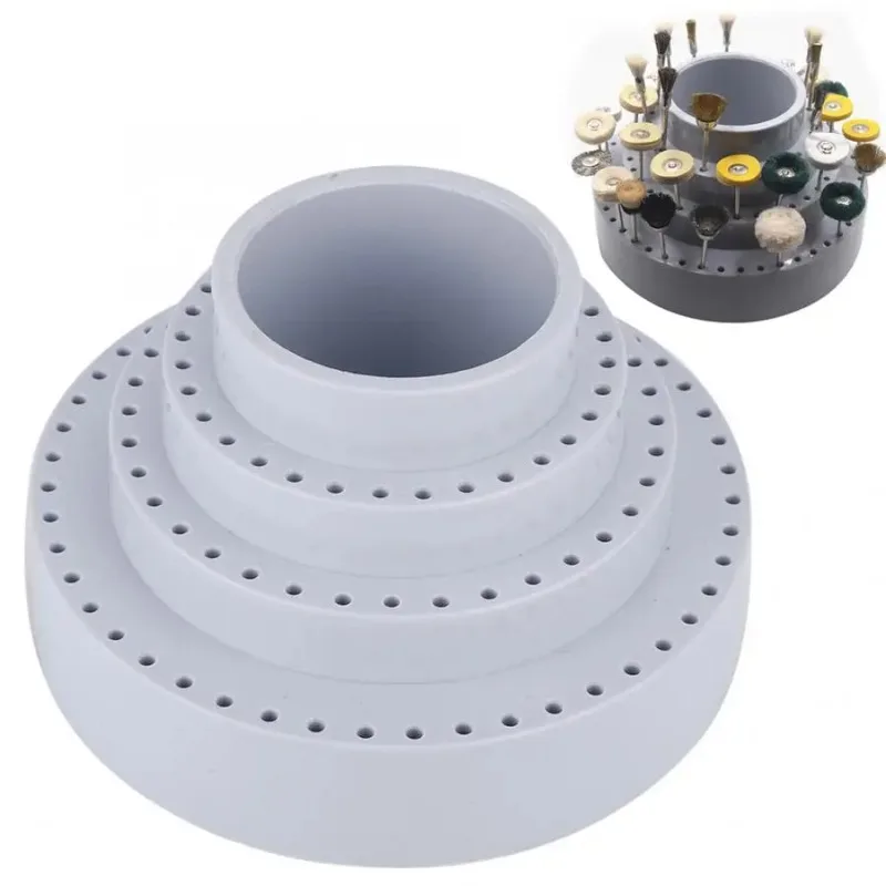 Professional Rotating Round Shape Drill Bit Storage Case Grinding Tool Tip Stand Organizer Jewelry Making Tool for Jeweler