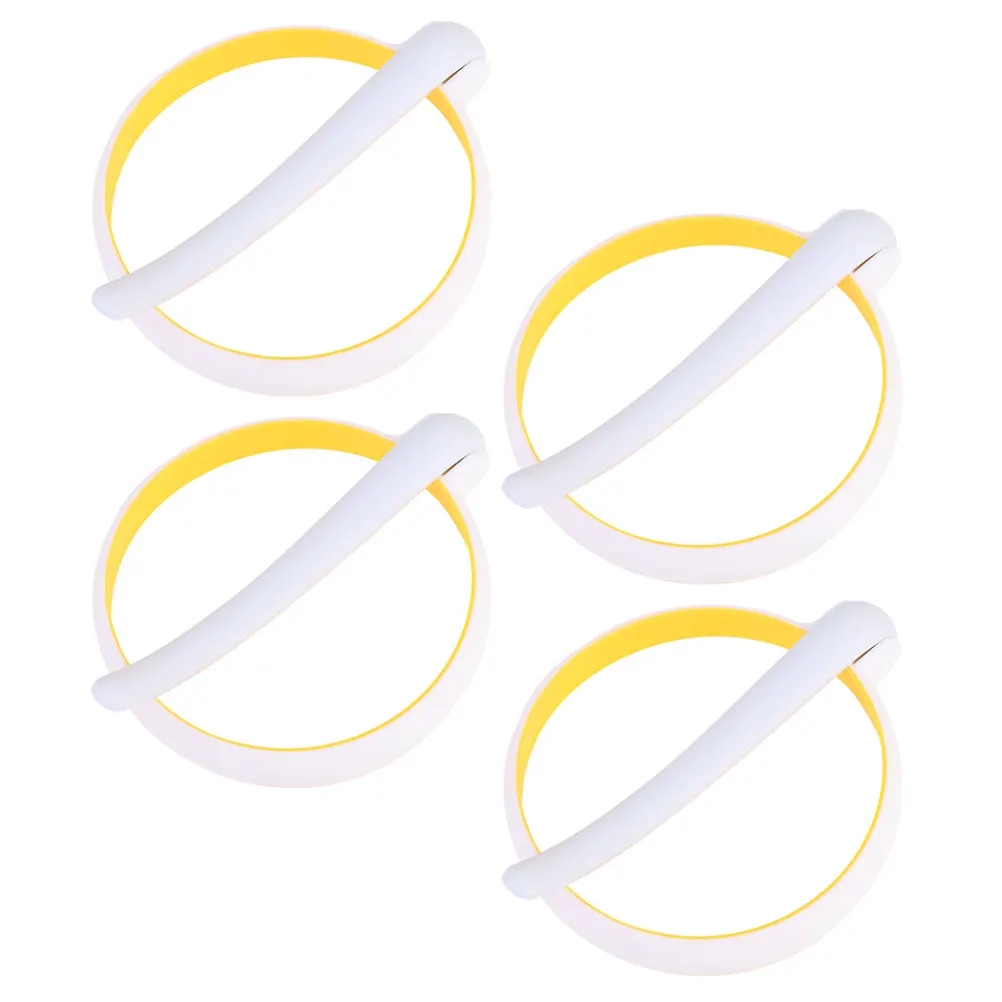 

4Pcs Egg Rings Silicone Nonstick Round Omelette Molds with Handle Convenient Kitchen Cooking Egg Frying Rings Kitchen Gadgets