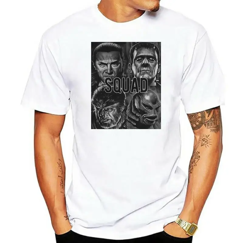 Universal Classic Monsters Squad Halloween T Shirt Black Cotton Men Shirt   Cool Casual pride t shirt men Unisex Fashion tshirt