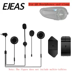 Original EJEAS Mounting Clip Double-Sided Tape Base Type-C Interface Headset For Q8 Motorcycle Helmet Intercom