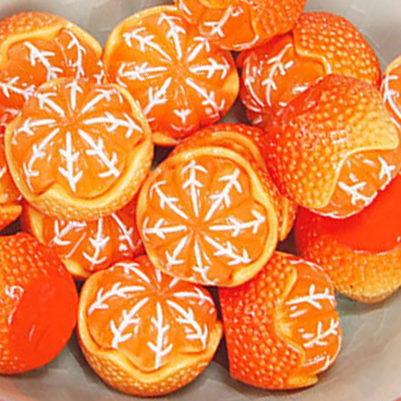 10Pcs Resin Fruit Orange Simulate Miniature Food Flatback Cabochons Jewelry DIY Craft Phone Decoration Accessories