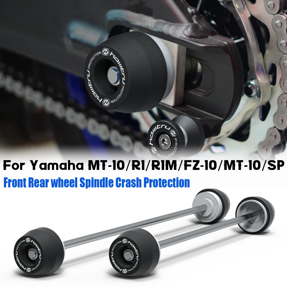 For Yamaha YZF R1 R1M MT-10 MT-10SP MT 10 2024 Motorcycle Front & Rear Axle Fork Crash Sliders Wheel Protection