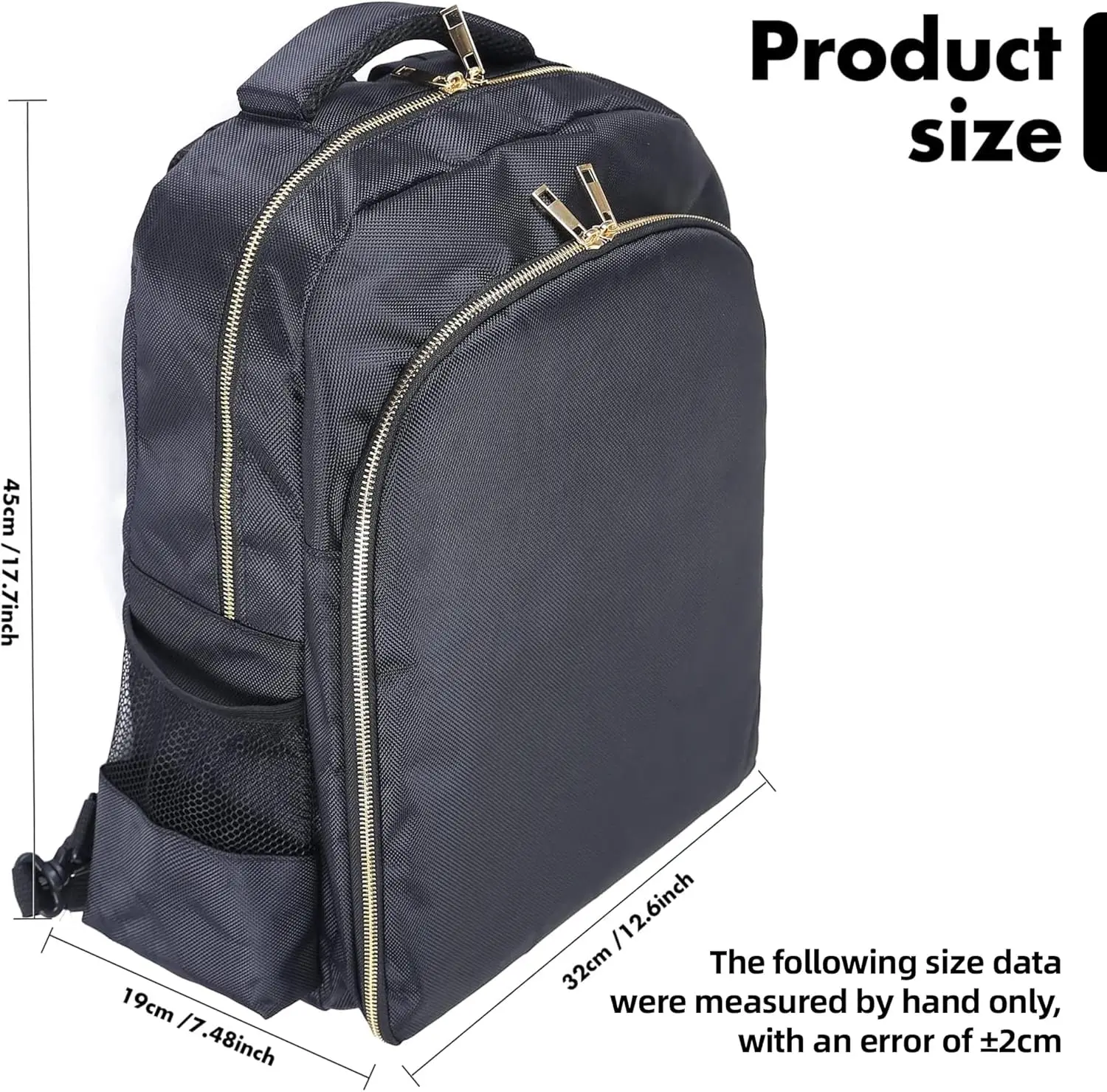 Barber Travel Backpack Black Air Cushion Design Large Capacity Bag Multifunctional Salon Carrying Case Waterproof Storage Bag