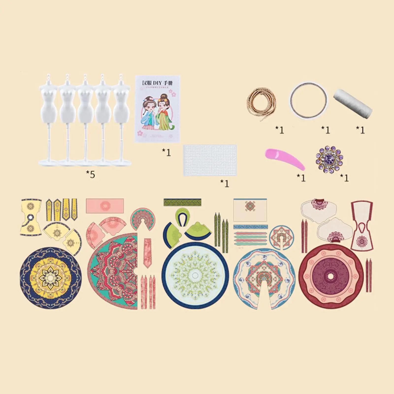 Fashion Design Kits for Diy Activity Set for Age 8-12 Years Old Gifts