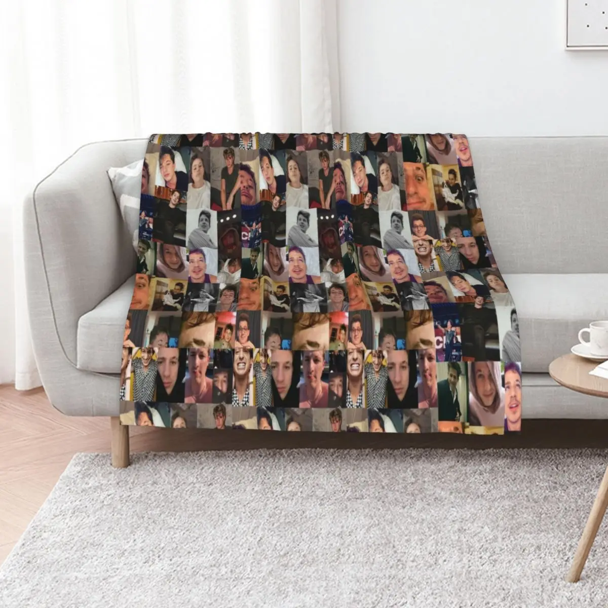 Charlie puth collage Throw Blanket blankets ands christmas gifts Thermal Hairys Blankets Sofas Of Decoration Baby Blankets