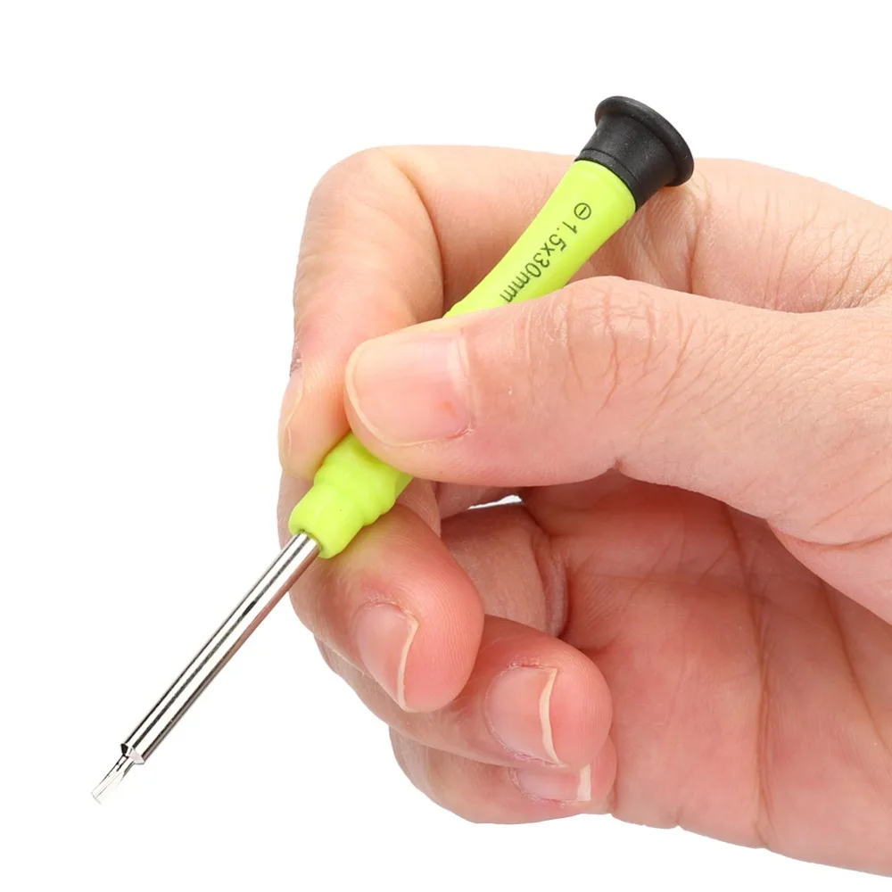 10pcs different colors Professional Screwdriver Set Small Size Metal Material Metal Screwdriver Flat Screwdriver Watchmaker Tool