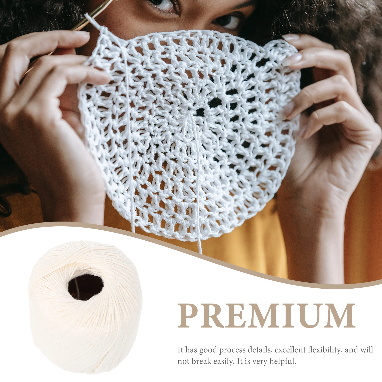 

1 Roll Soft Durable Diy Cotton Yarn For Crocheting Knitting Crafts Home Decor Chinese Knots Jewelry Making Worsted Weight Yarn