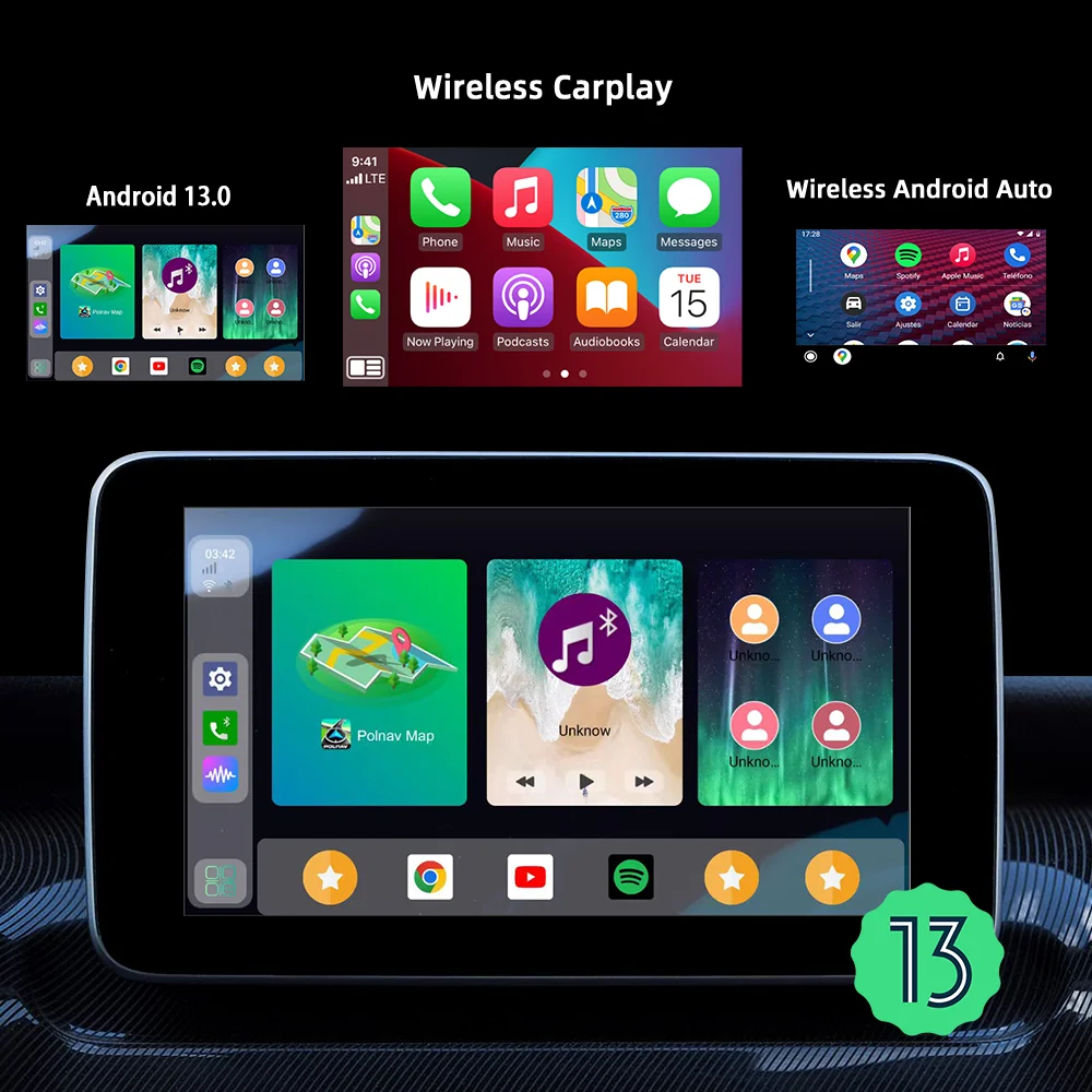 UX999 Ultra Carplay Ai Box Adapter Android 13 OEM Carplay To