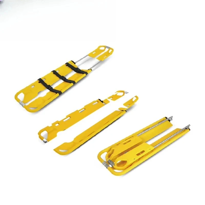 Foldle Spoon-shaped Stretcher with Separle Aluminum Alloy and HDPE Materials