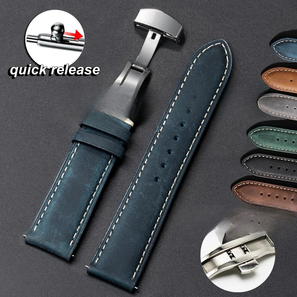 

Ремешок для часов Omega Business Watch Ремешок для 20/22/24 мм с пряжкой-бабочкой Коричневый ремешок 14/16/18 мм
