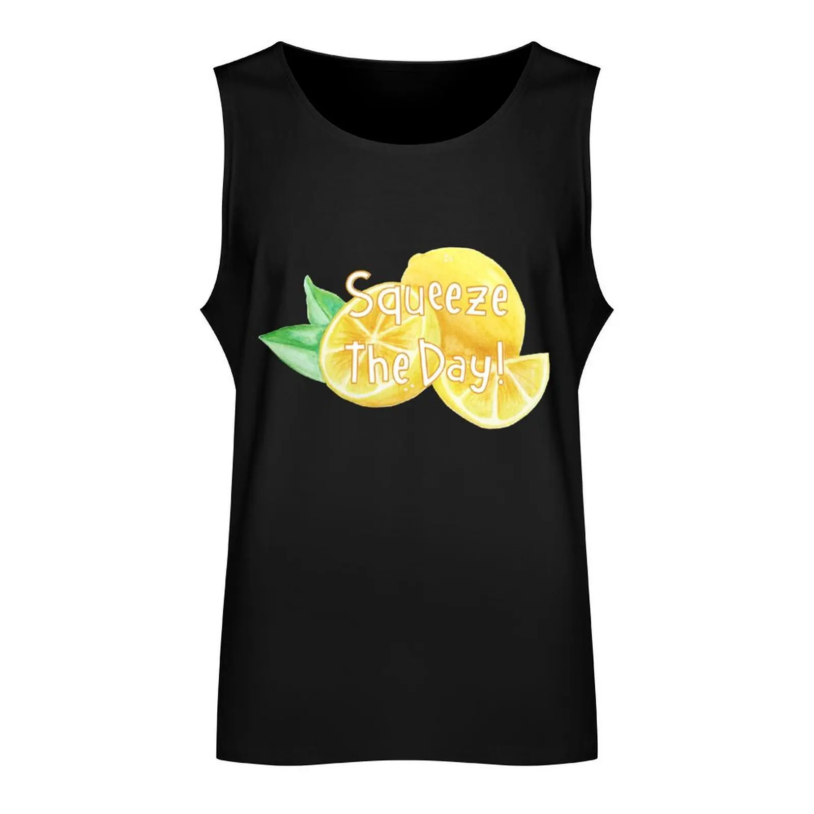 Squeeze the Day 2 Tank Top Gym T-shirts for men Men's cotton t-shirt