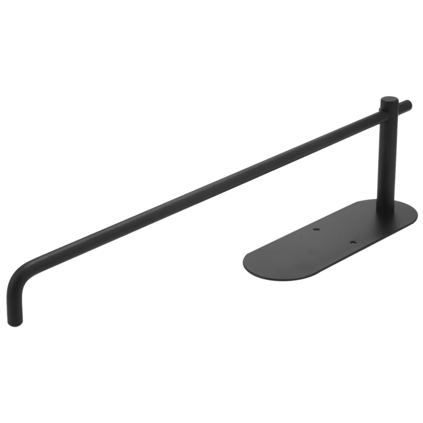 1pcs Black Paper Towel Holder Under Cabinet Mount For Kitchen Paper Towel Adhesive Paper Towel Roll Holder Stick On Wall