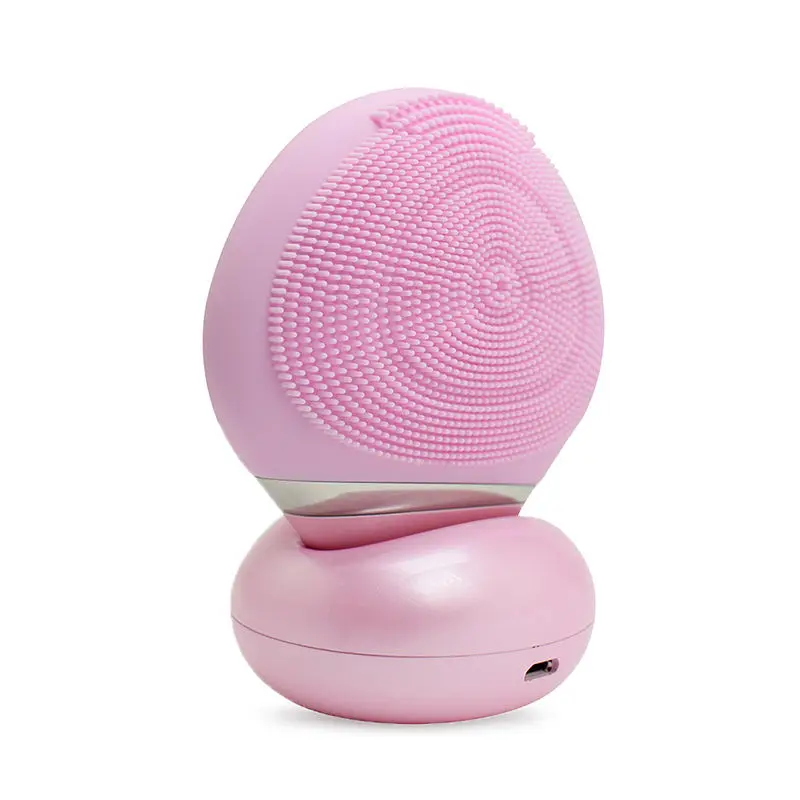 Facial Vibration Massage Cleansing Skin Care Silicone Facial Cleansing Brush Beauty Equipment