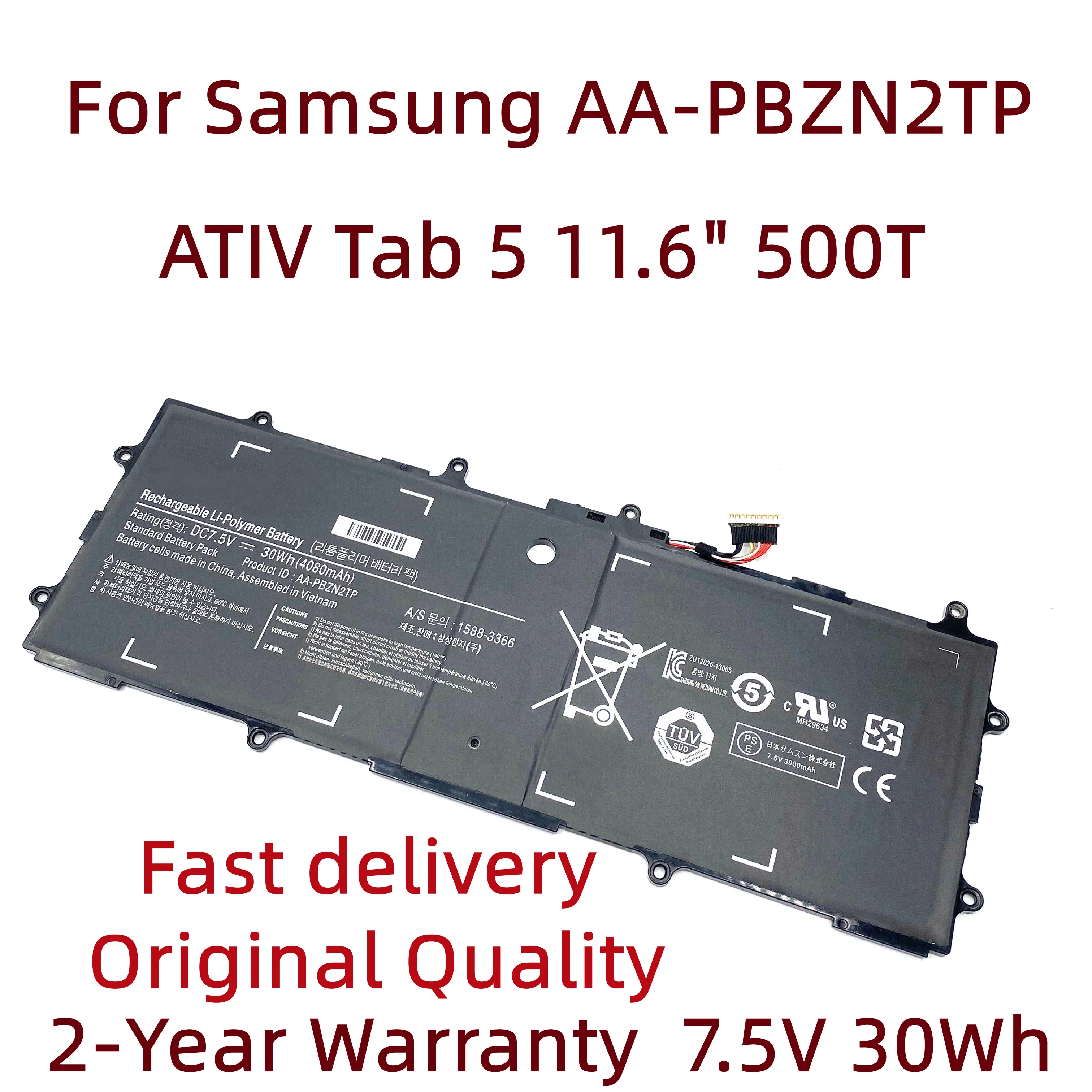 New AA-PBZN2TP Laptop Battery For Samsung ATIV Tab 5 11.6