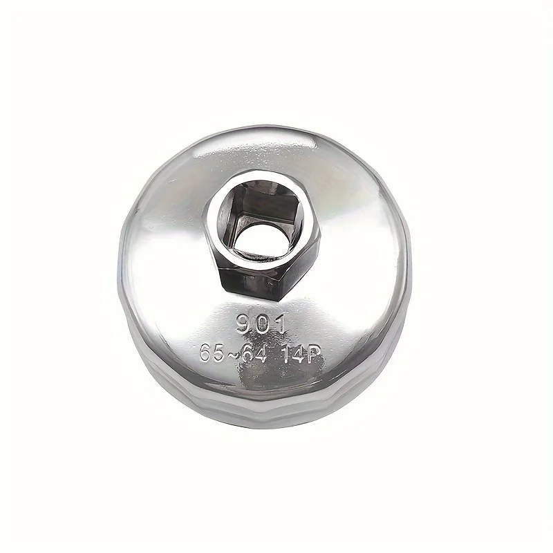 1pc 901 Model 14-Sided Oil Filter Wrench - Effortless Filter Housing Removal Tool Durable Construction 65mm-64mm for Auto Repair