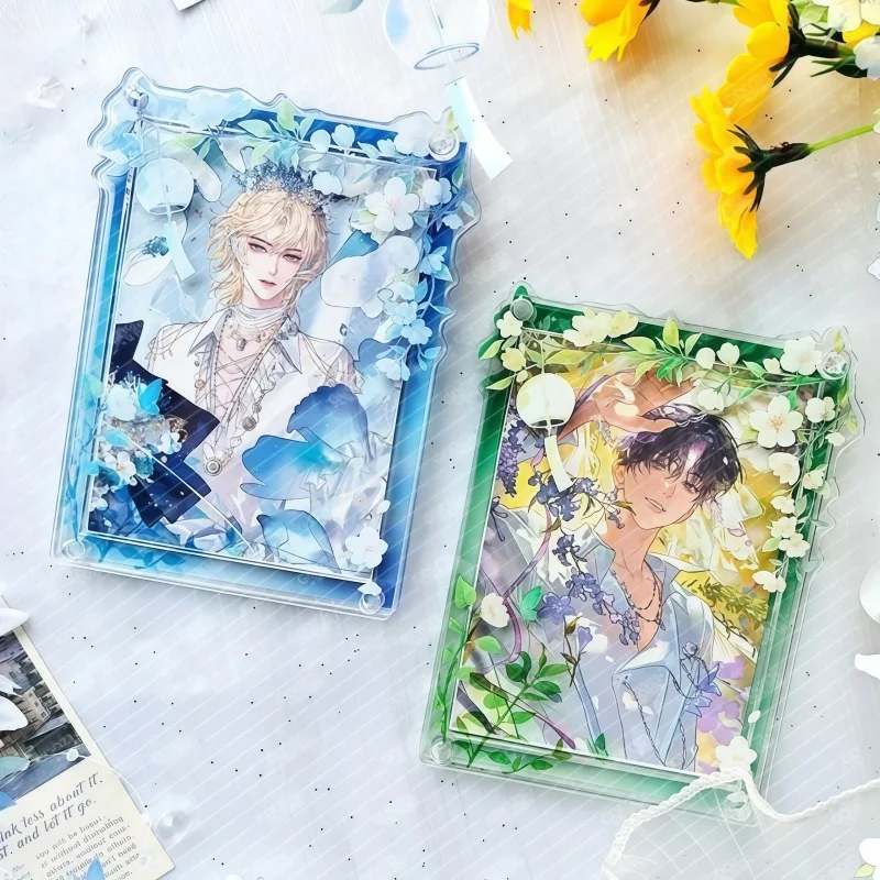 Jasmine Wind Chime Acrylic Display Stand & Frame, Multi-Function Card Holder for Small Photo Cards, Postcard Goods Display