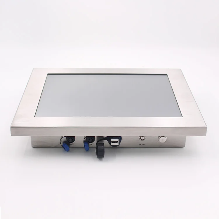 New Outdoor IP67 Full Waterproof IP69K 15 Inch Industrial Capacitive Touch Screen Monitor 4:3 Aspect Ratio USB Interface
