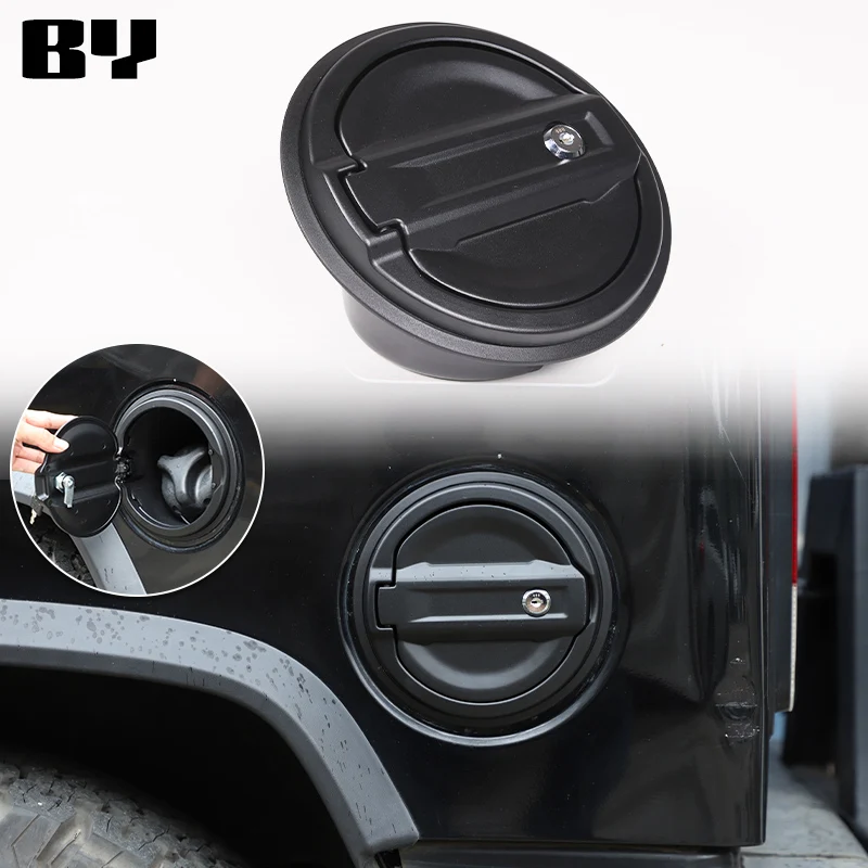 

Black Aluminum Fuel Filler Door Locking Gas Tank Cap Cover For Hummer H2 2003 - 2009 Accessories