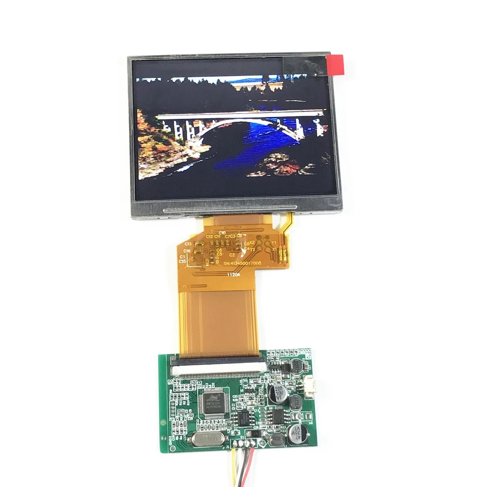 3.5 Tft Lcd Display Module Kit LQ035NC111 320*240 2 Way Av In Driver Board Voor Auto Omkeren System, industrie, Instrument