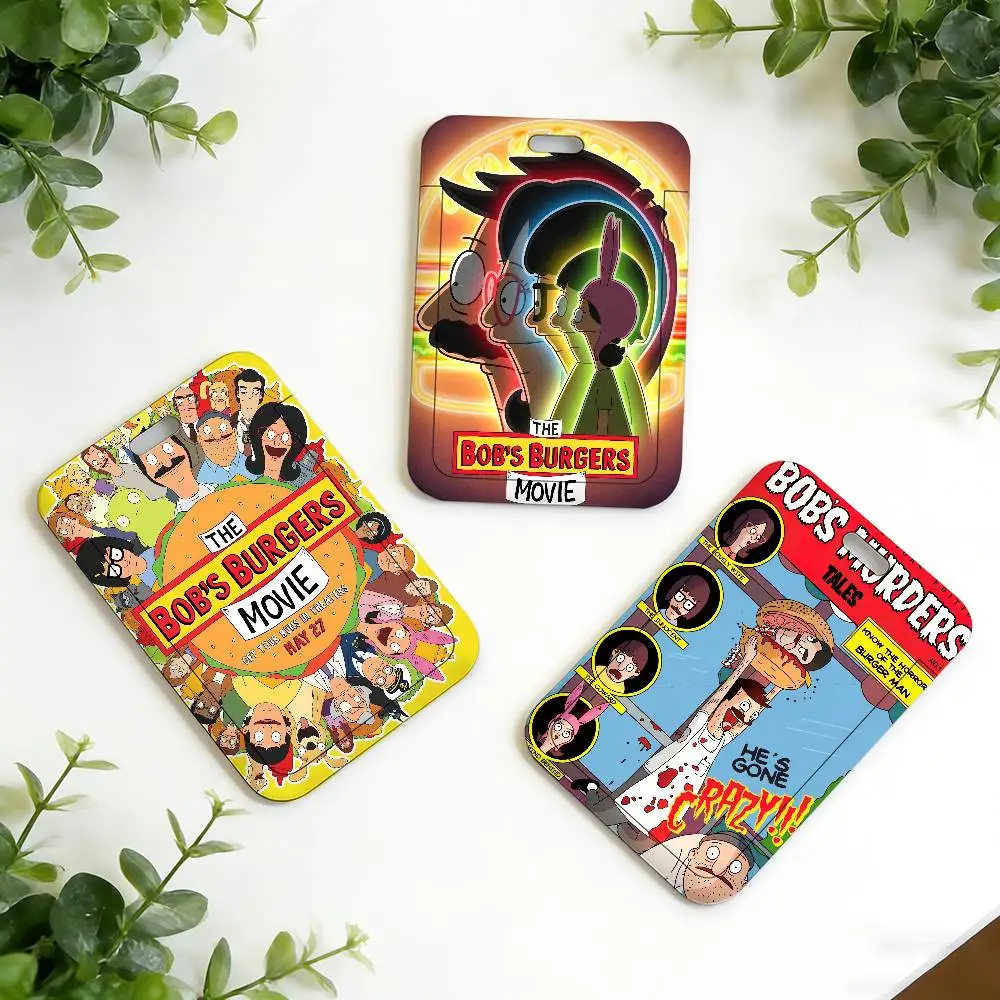 Cartoon B-Bobs B-Burgers Coole Kartenhalter Lanyards Türkartenetui Hängeriemen Halter Nackenband Visitenkarten Geschenk